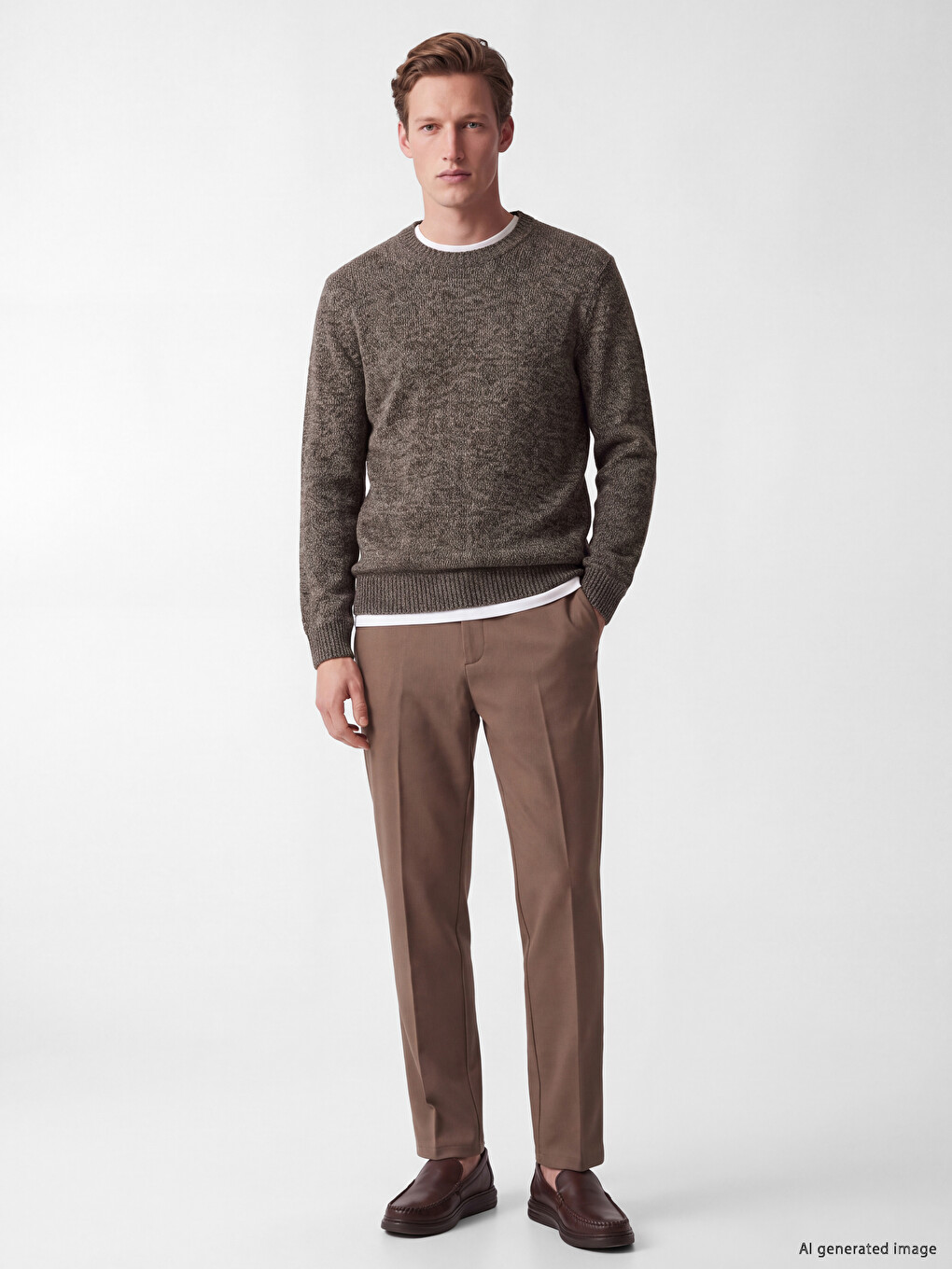 Crew Neck Men's Sweater-1