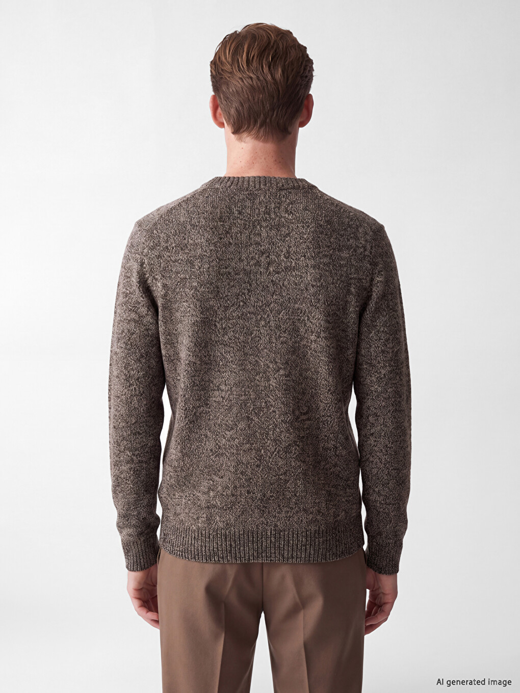 Crew Neck Men's Sweater-3