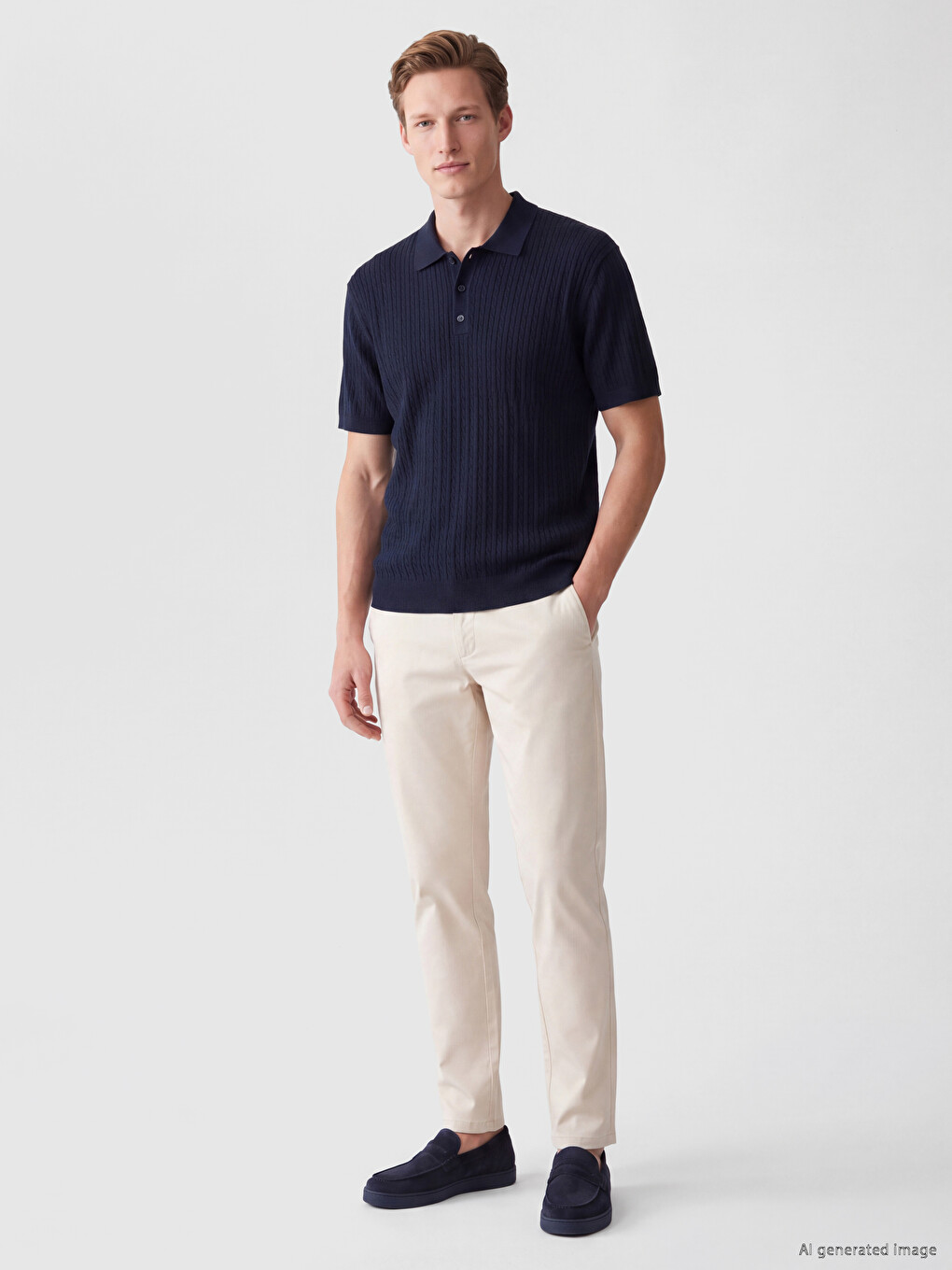 Man Navy T-shirt-1