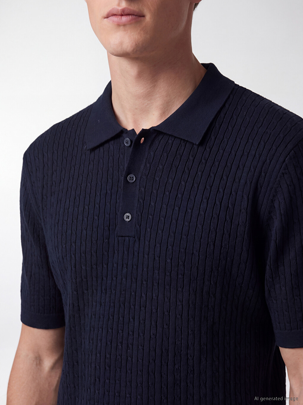 Man Navy T-shirt-2