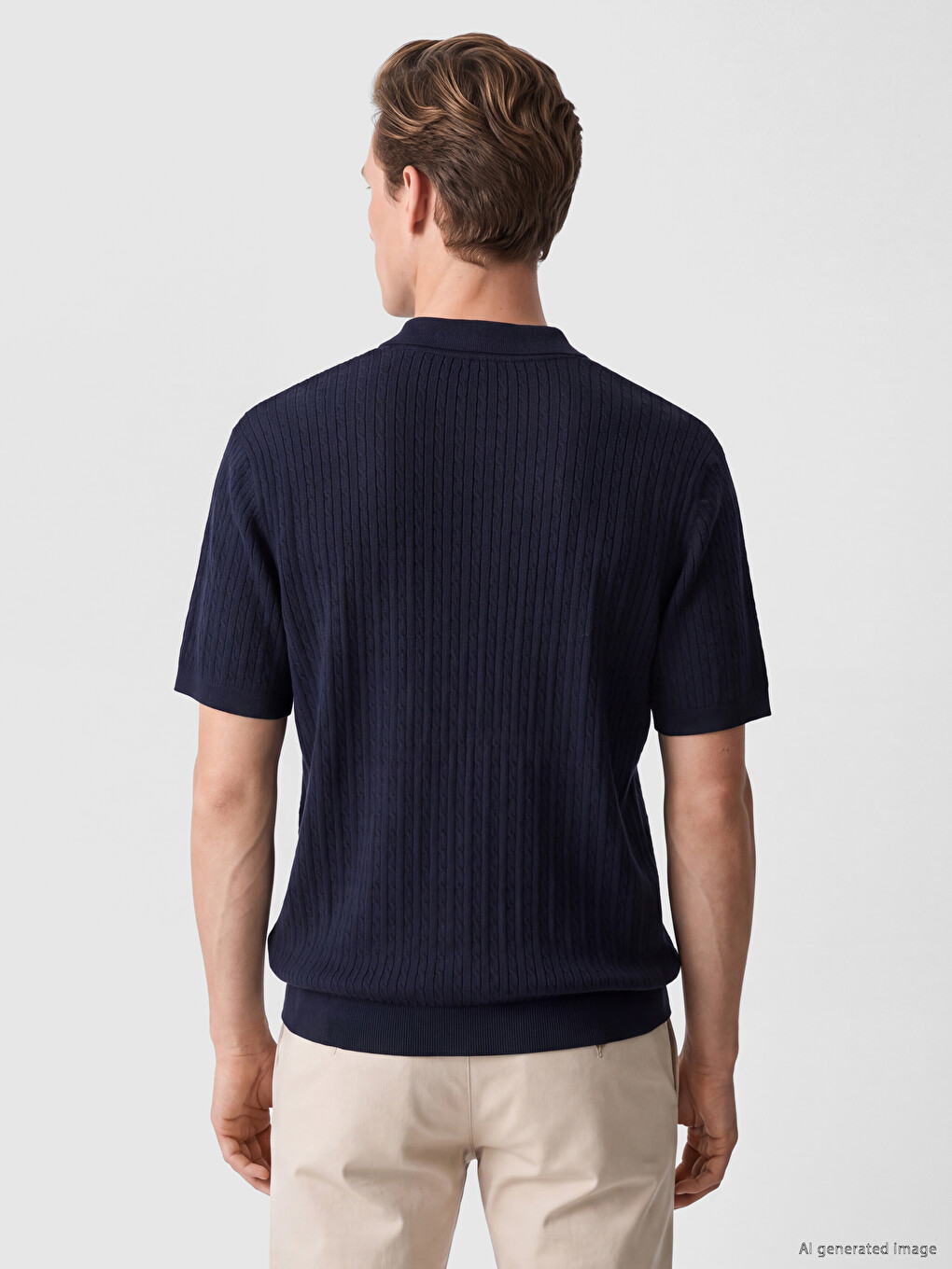 Man Navy T-shirt-3