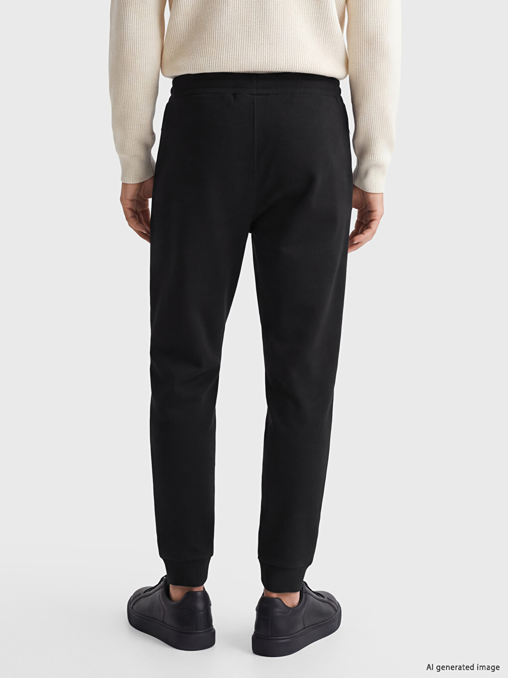 Siyah Regular Fit Erkek Eşofman Altı-2