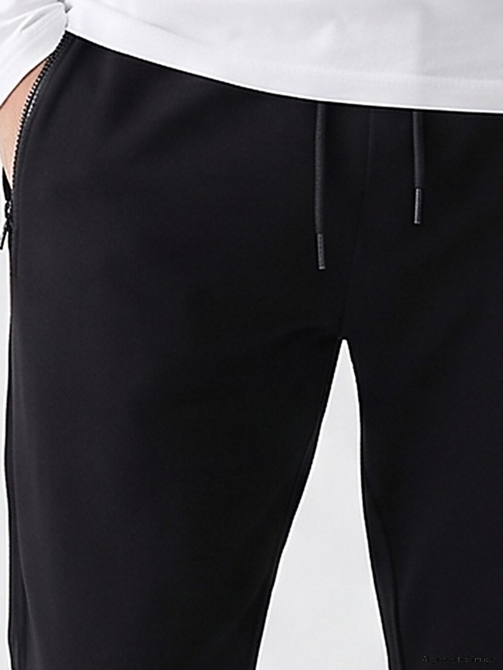 Siyah Regular Fit Erkek Jogger Eşofman Altı-2