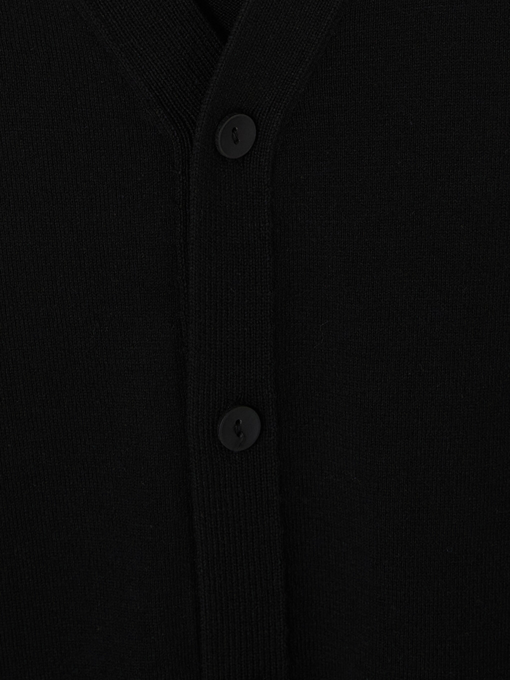 Siyah Regular Fit V Yaka Erkek Triko Hırka-5