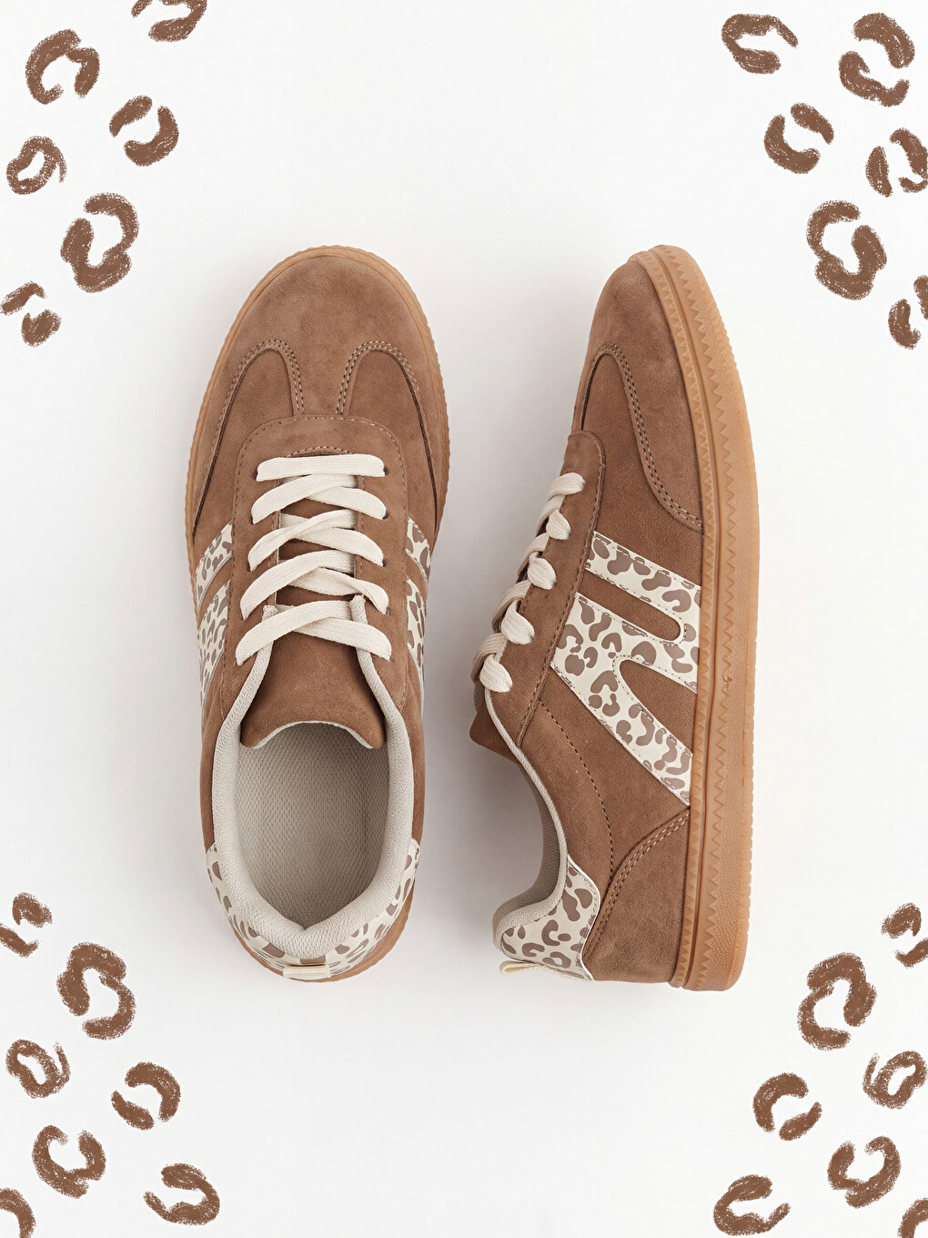 Gemusterter Wildleder-look Mädchen-sneaker-1