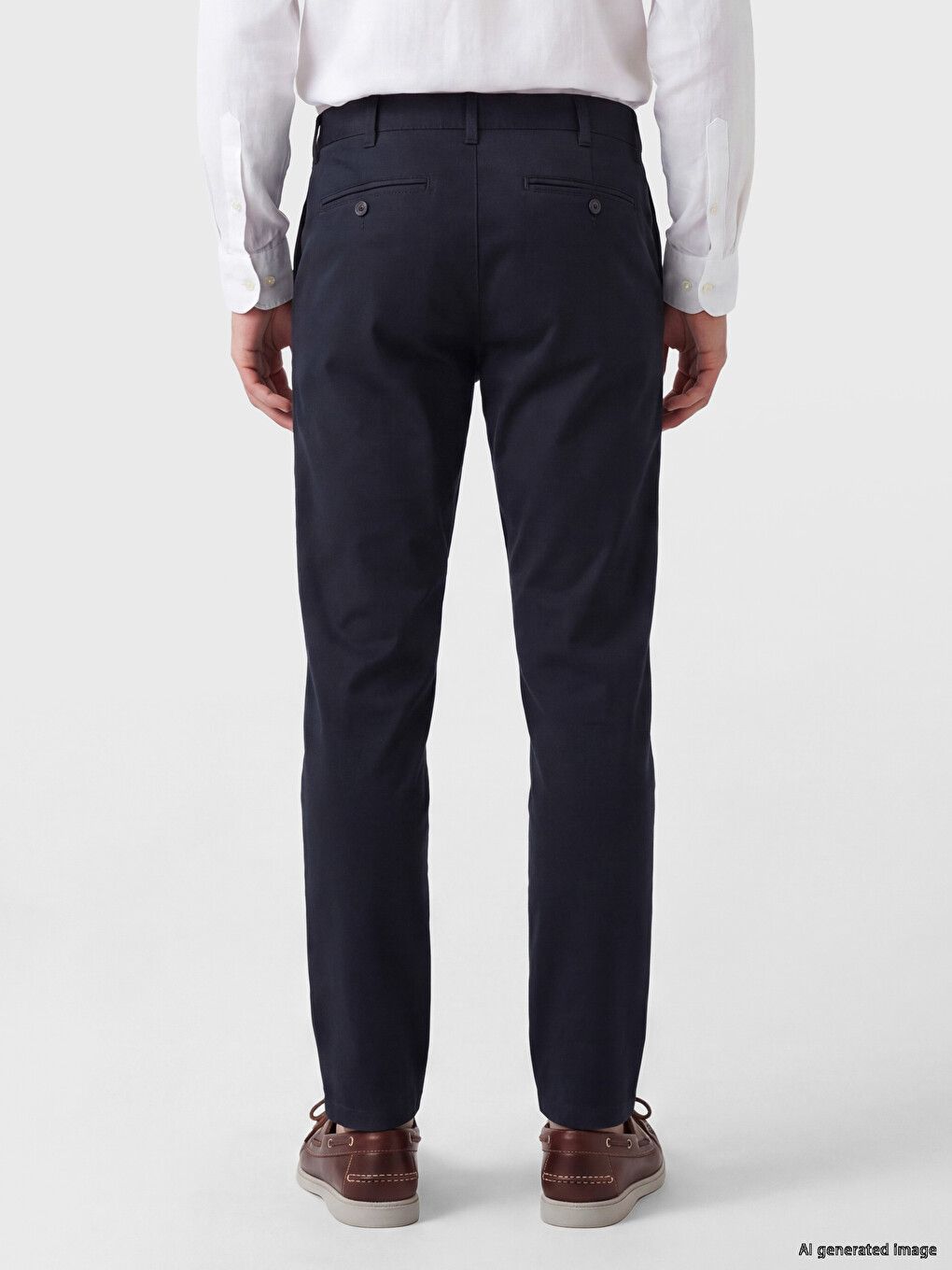 Lacivert Regular Fit Erkek Chino Pantolon-2
