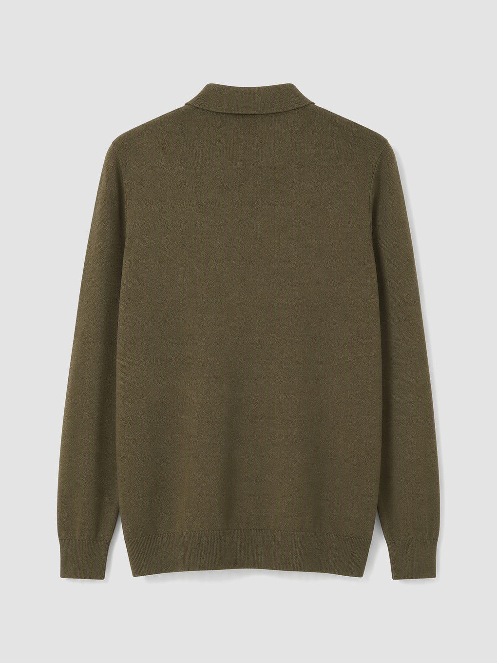 Pull En Maille Pour Homme En Mélange De Laine À Col Polo-2