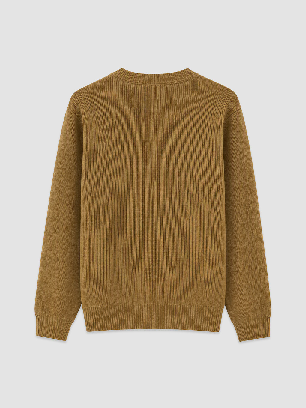 Crew Neck Ribbed Men's Sweater-1