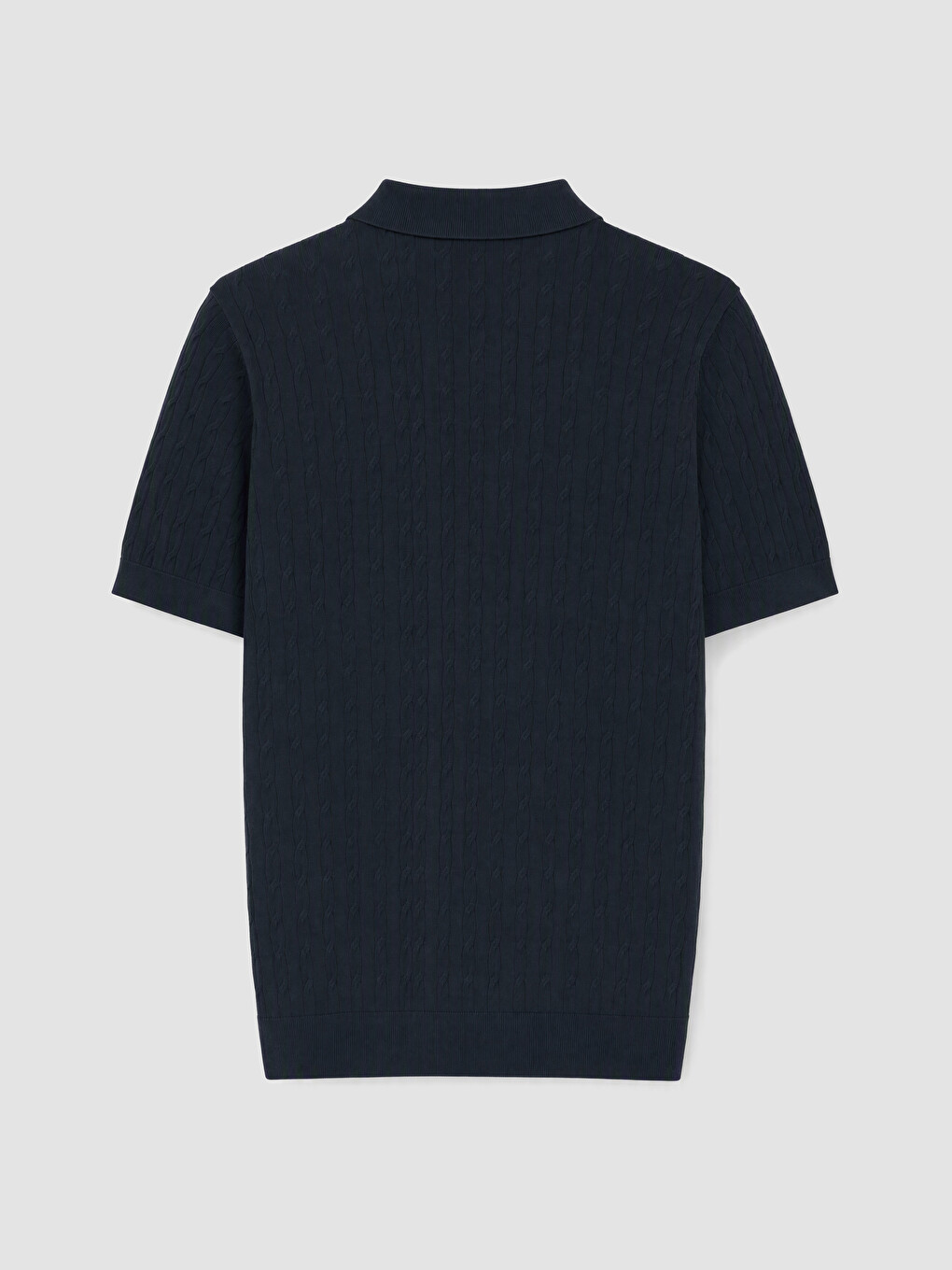 Lacivert Polo Yaka Erkek Triko Tişört-2