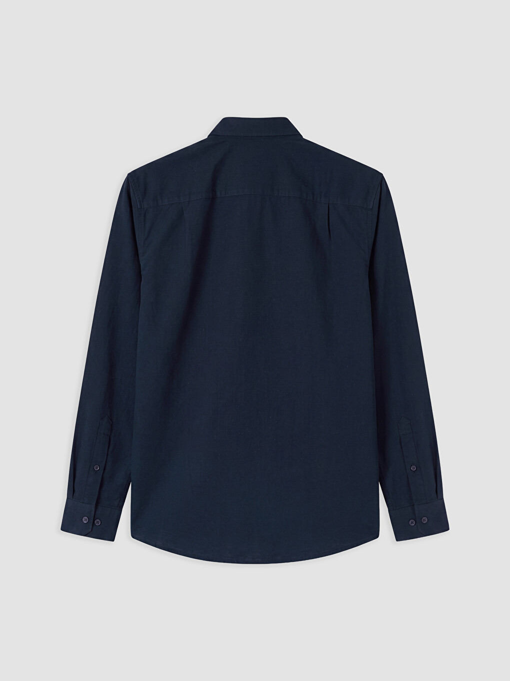 Lacivert Regular Fit Oxford Erkek Gömlek-4