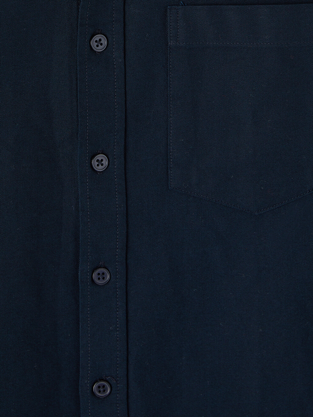 Lacivert Regular Fit Oxford Erkek Gömlek-5