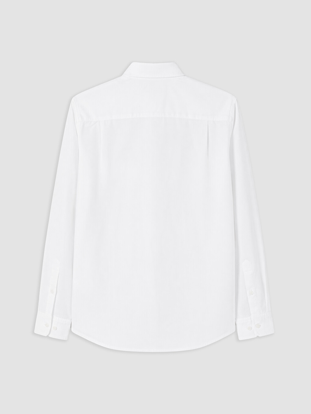 Beyaz Regular Fit Oxford Erkek Gömlek-4