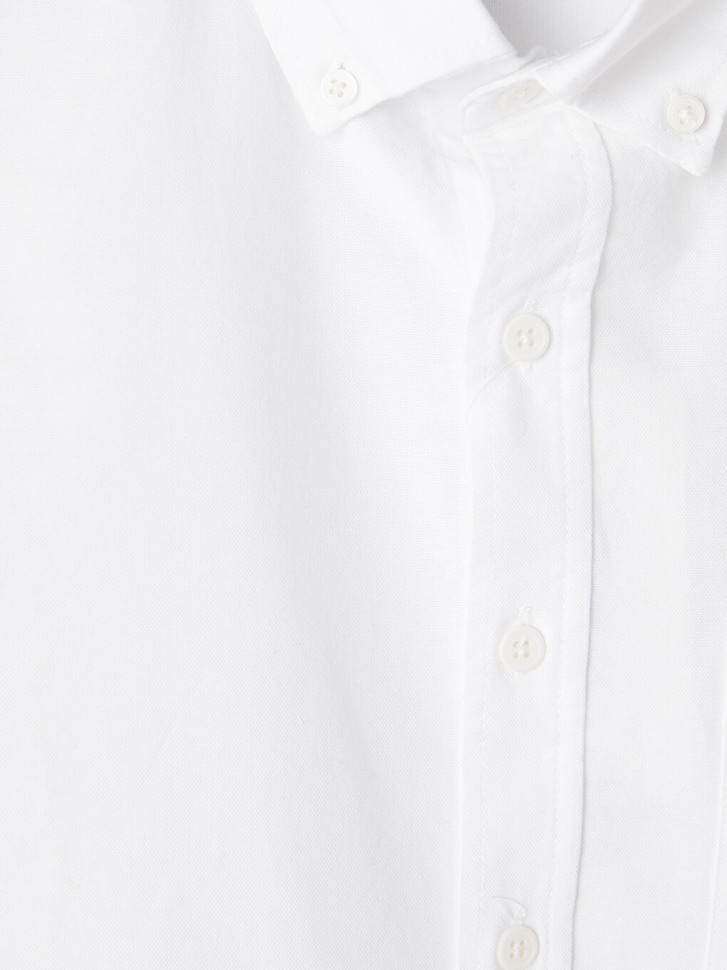 Beyaz Regular Fit Oxford Erkek Gömlek-5