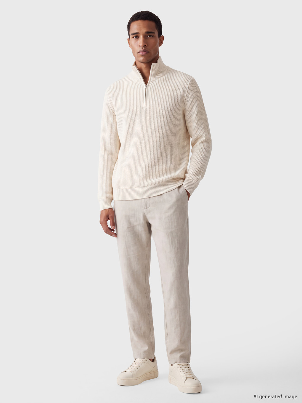 Half-zip Men's Sweater-1
