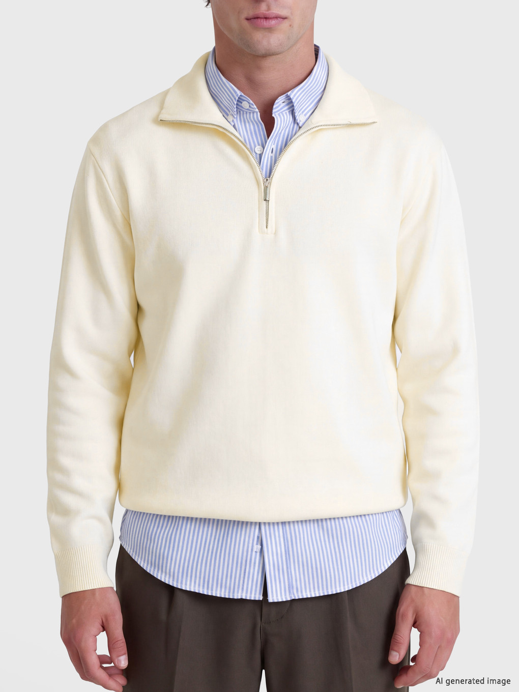 Man Ecru Sweater-2