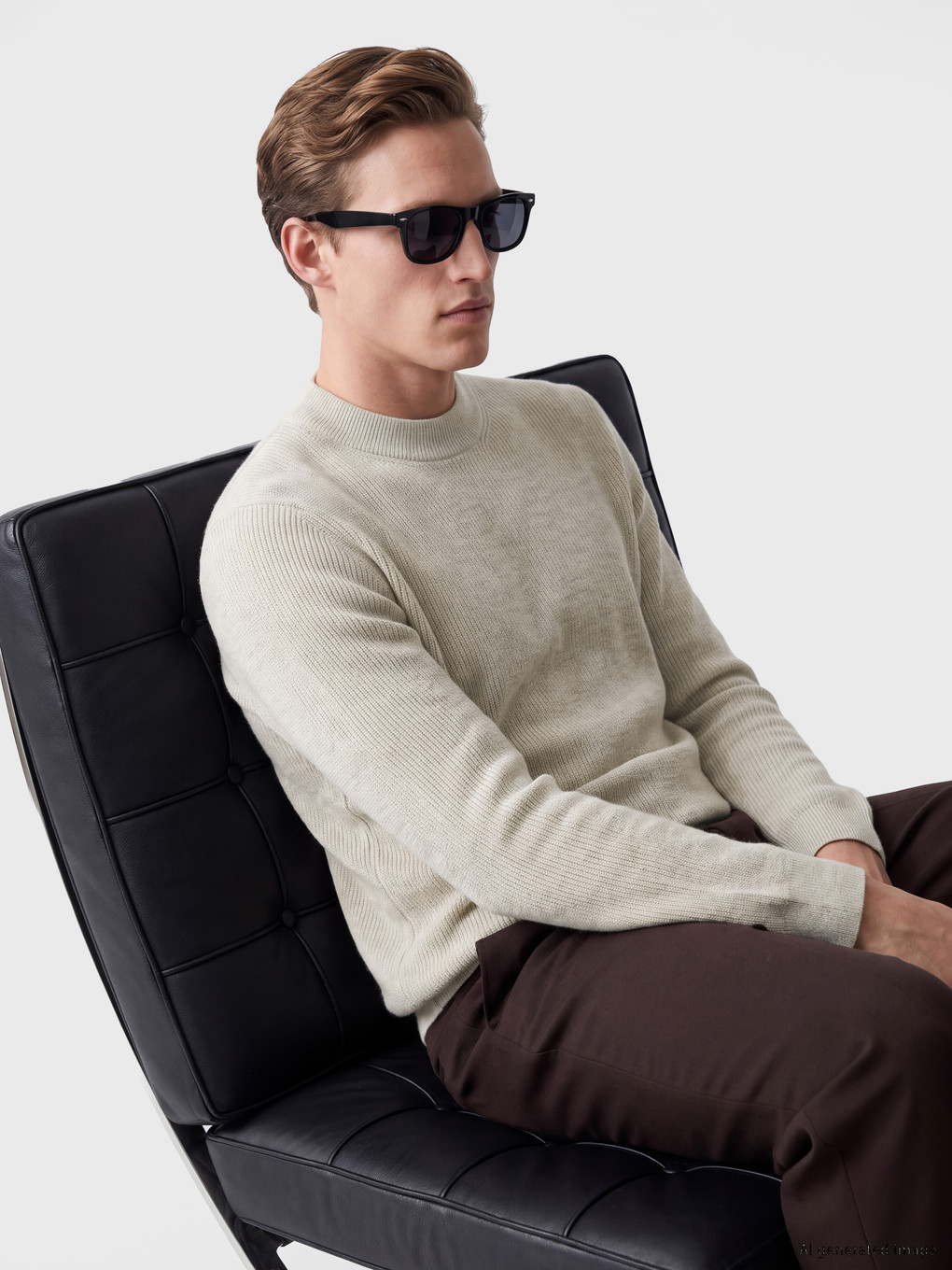 Man White Sweater