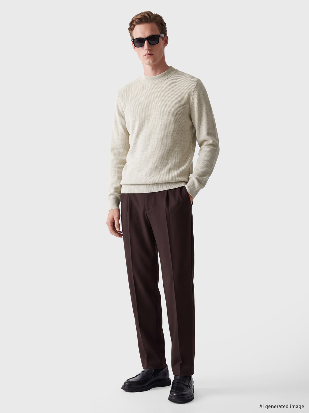 Man White Sweater-1