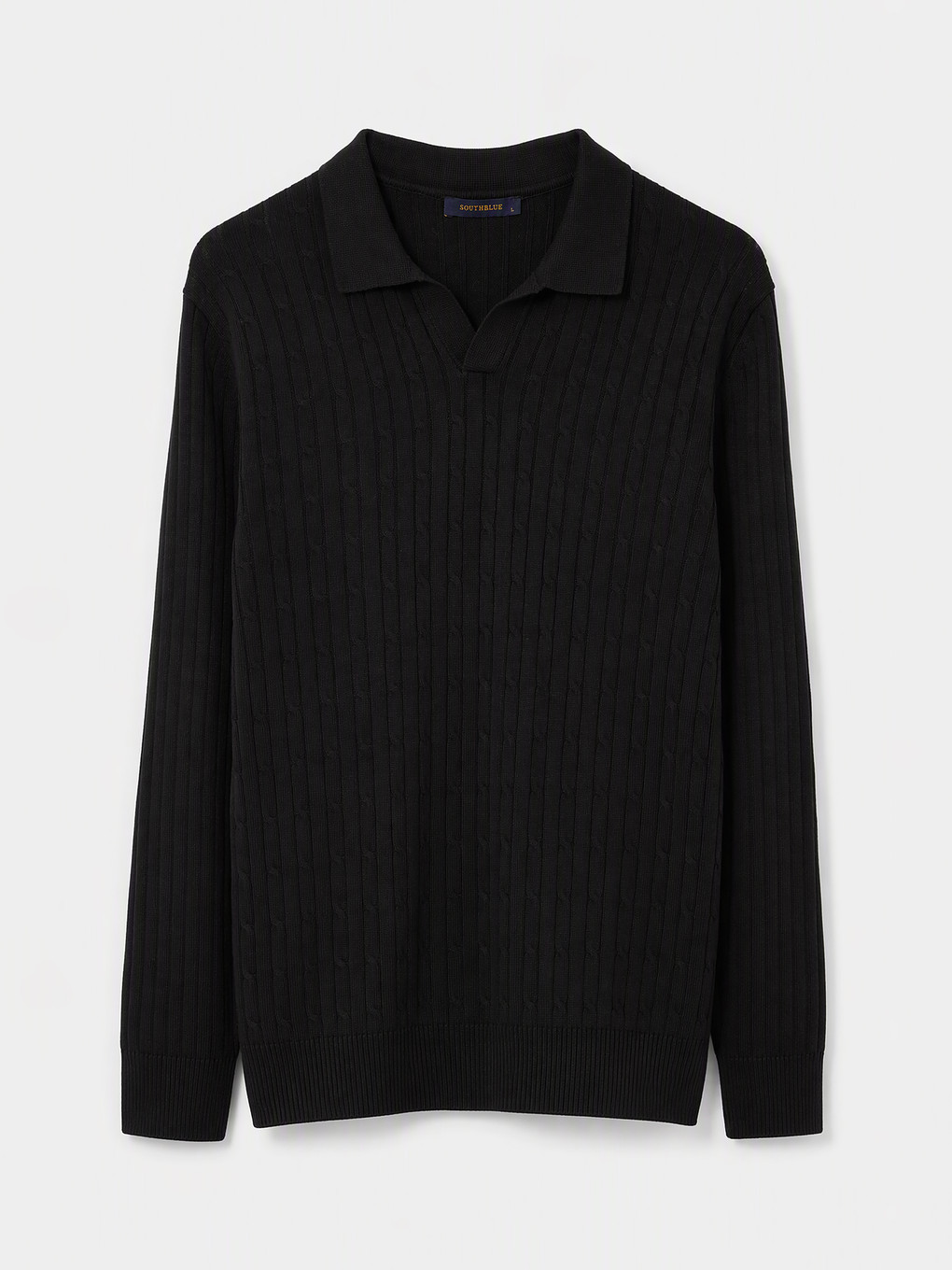 Polo Collar Men's Knitwear Sweater
