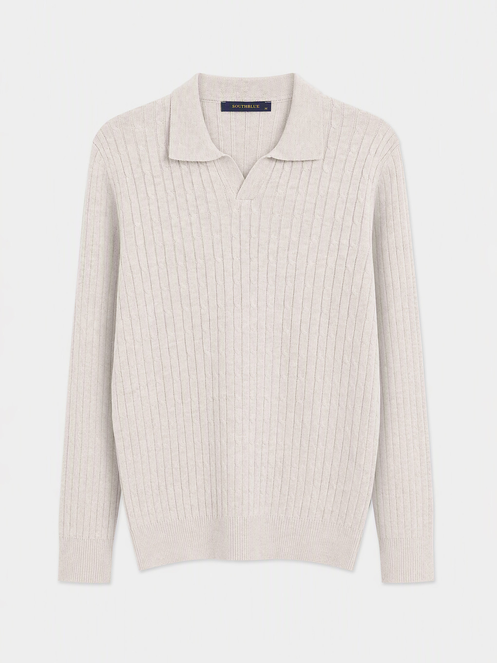 Polo Collar Men's Knitwear Sweater