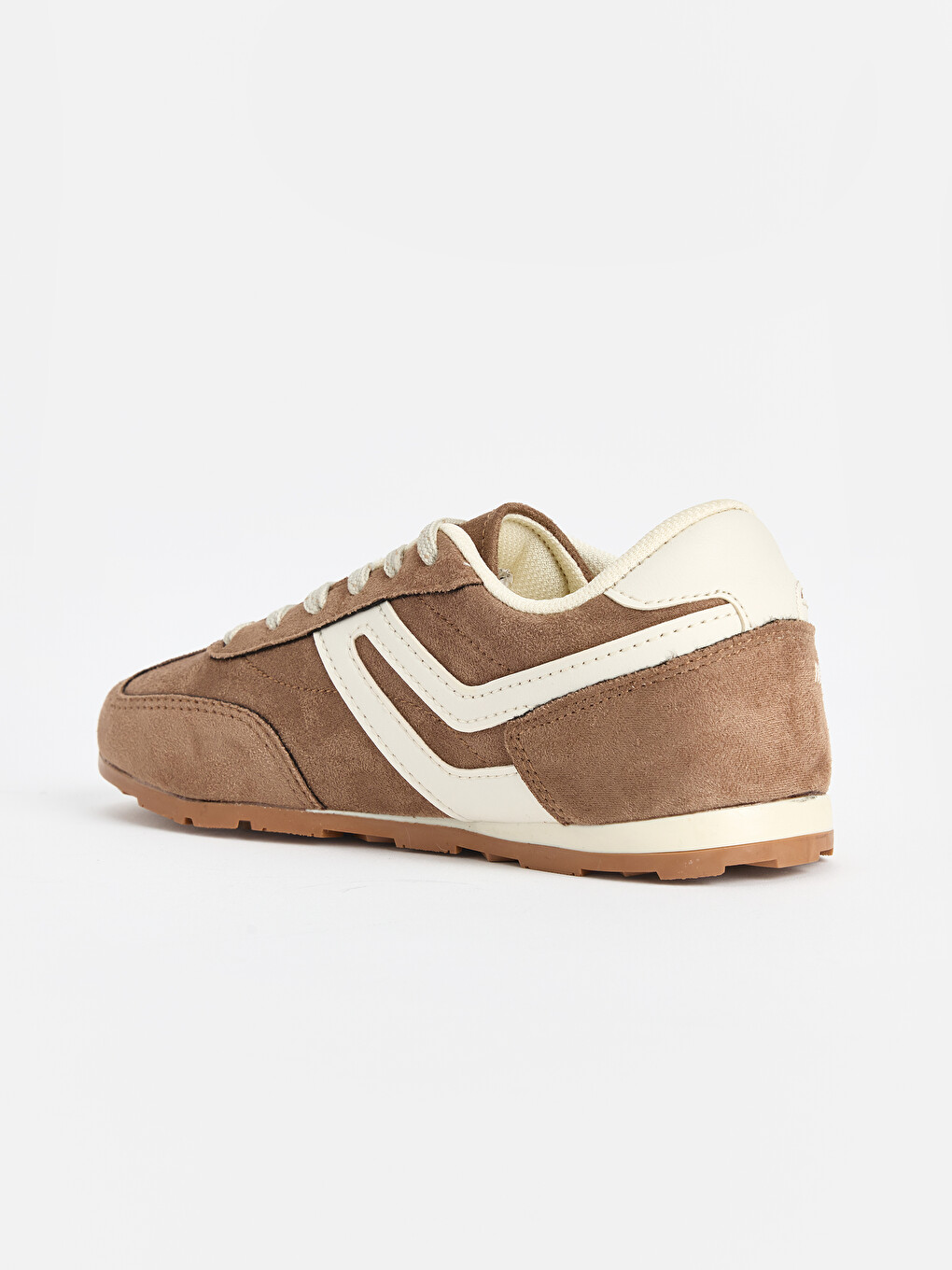 Kahverengi Süet Görünümlü Kız Çocuk Sneaker-2