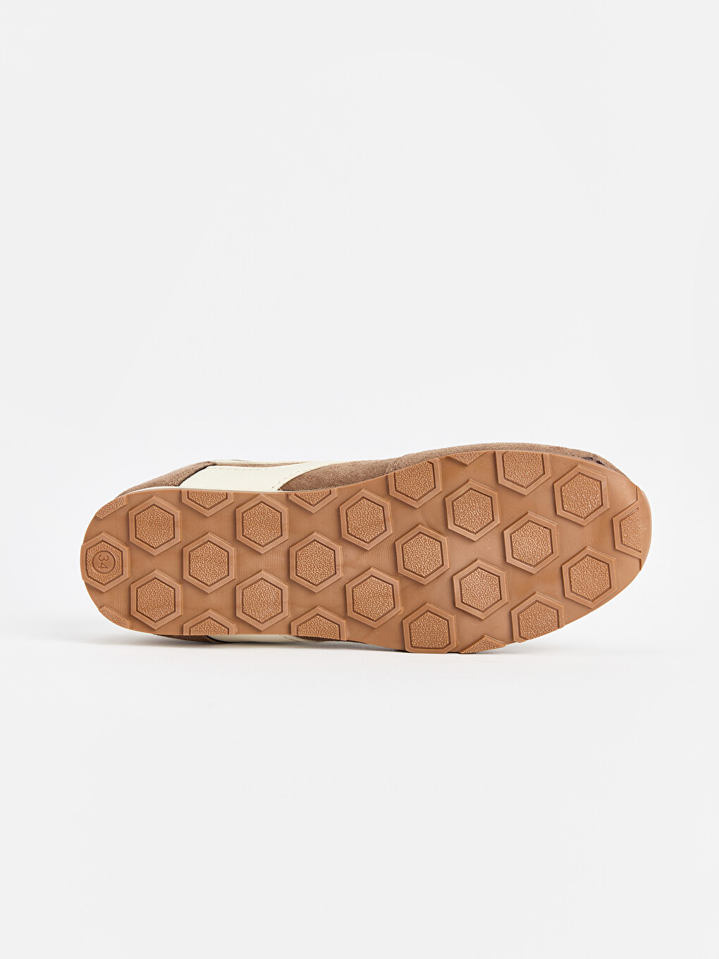 Kahverengi Süet Görünümlü Kız Çocuk Sneaker-3