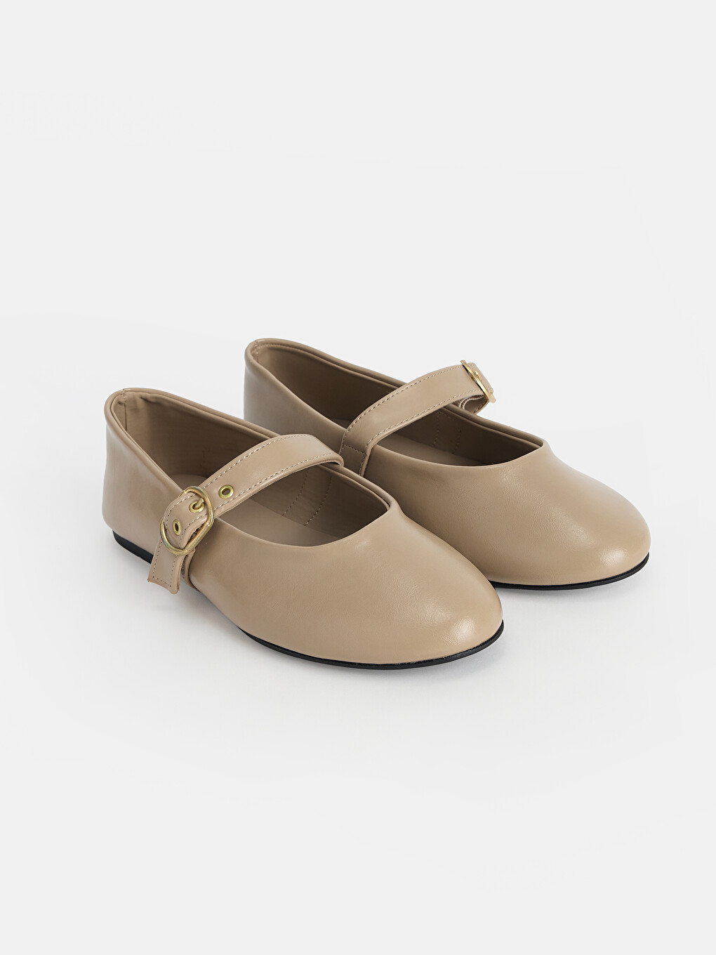 Faux Leather Women's Ballet Flats