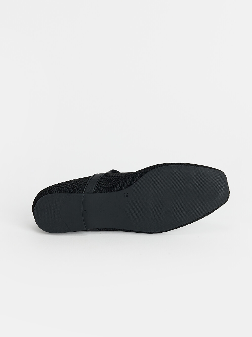 Buckle Detailed Knitwear Ballet Flats-3