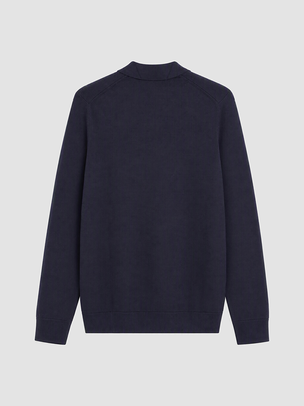 Lacivert Polo Yaka Erkek Triko Kazak-2