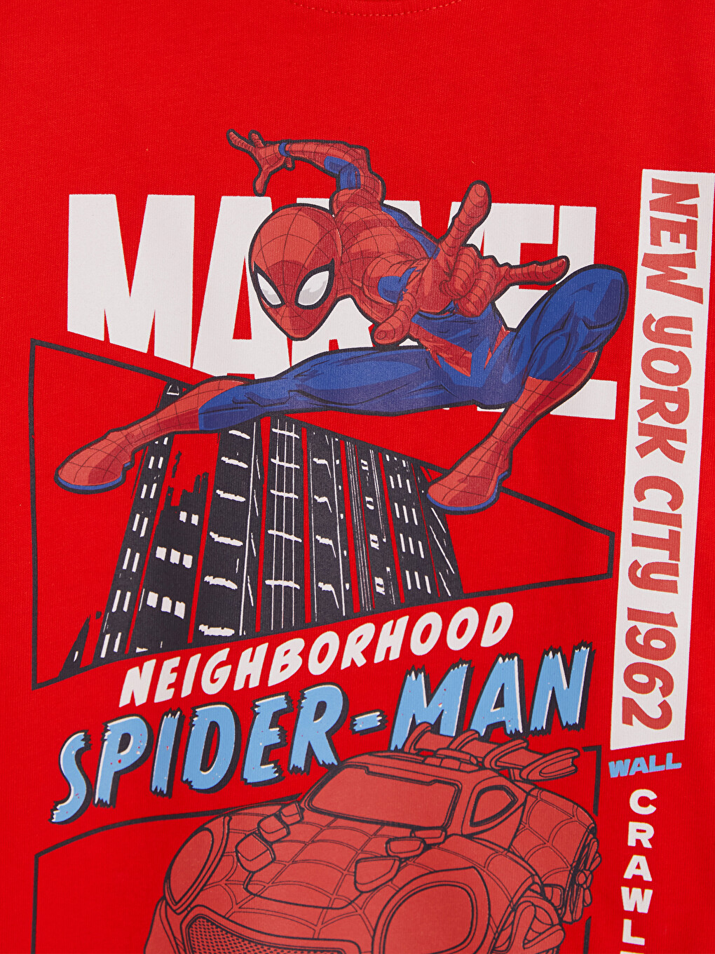 Kırmızı Spider-man Baskılı Erkek Çocuk Tişört-1