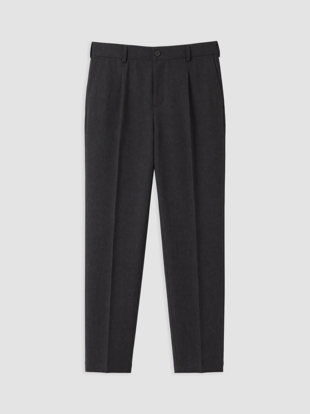 Gri Regular Fit Erkek Pileli Pantolon