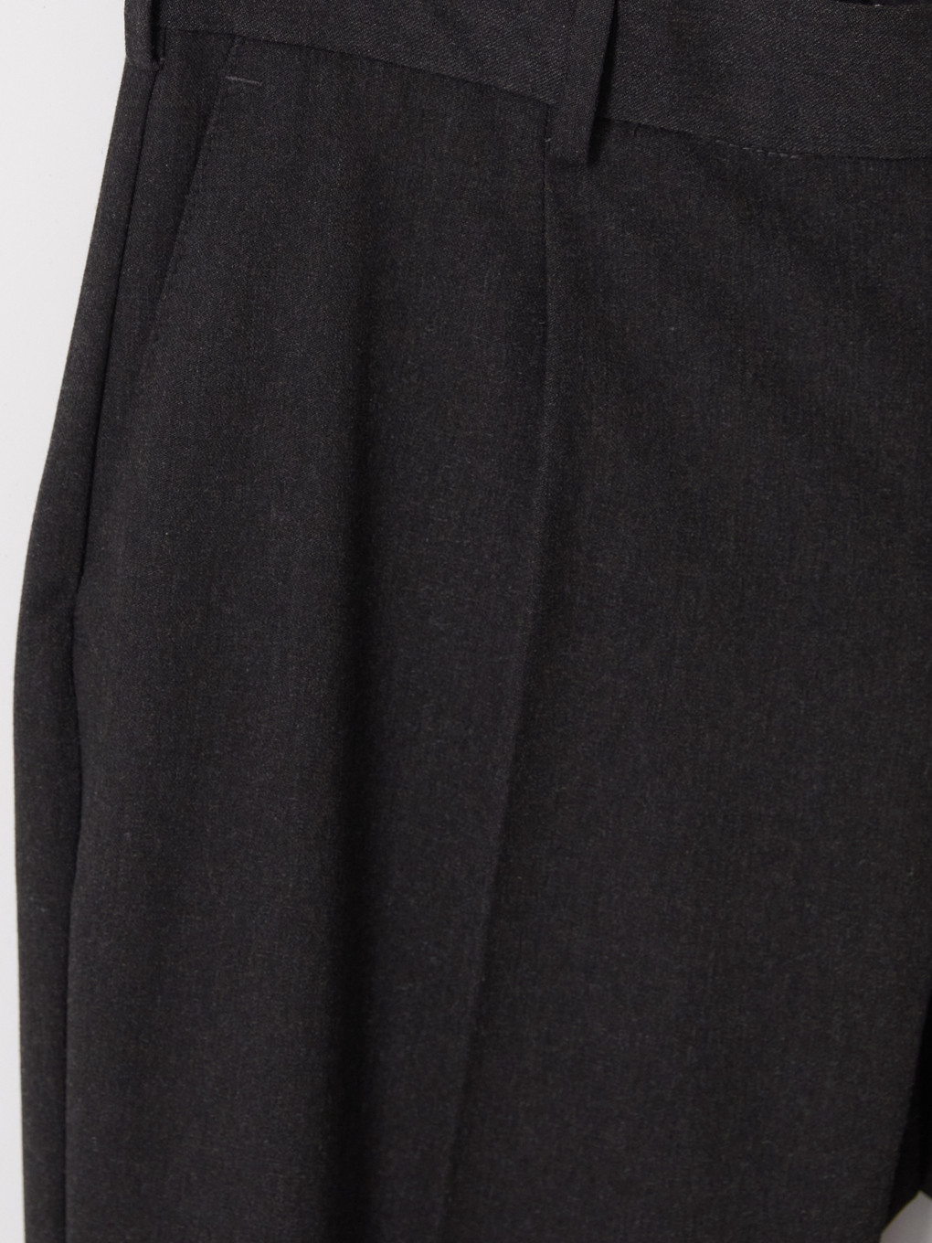 Gri Regular Fit Erkek Pileli Pantolon-2