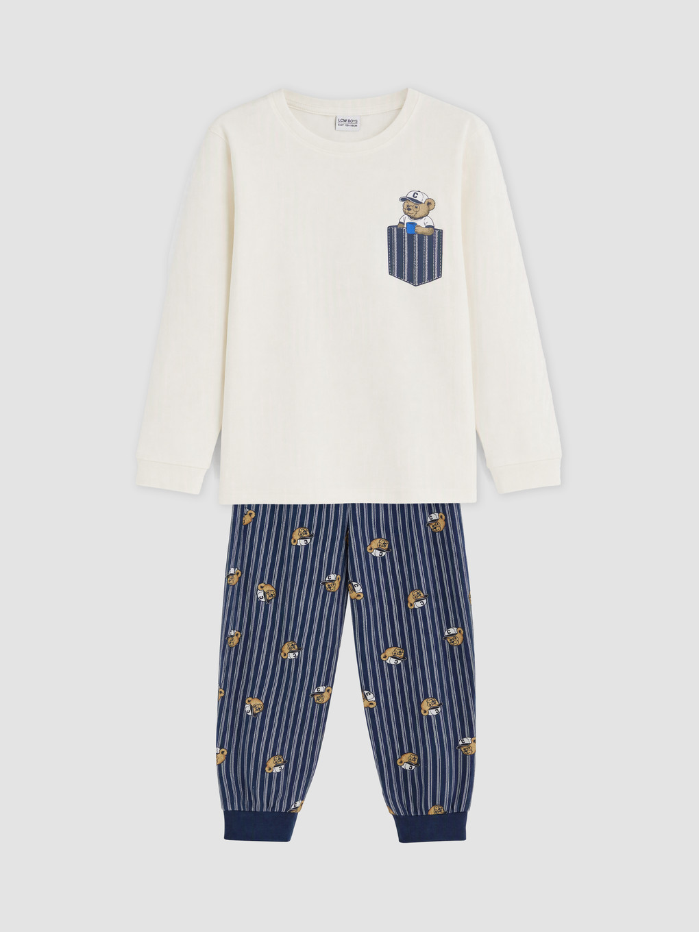 Teddy Bear Printed Boys' Pyjamas Set
