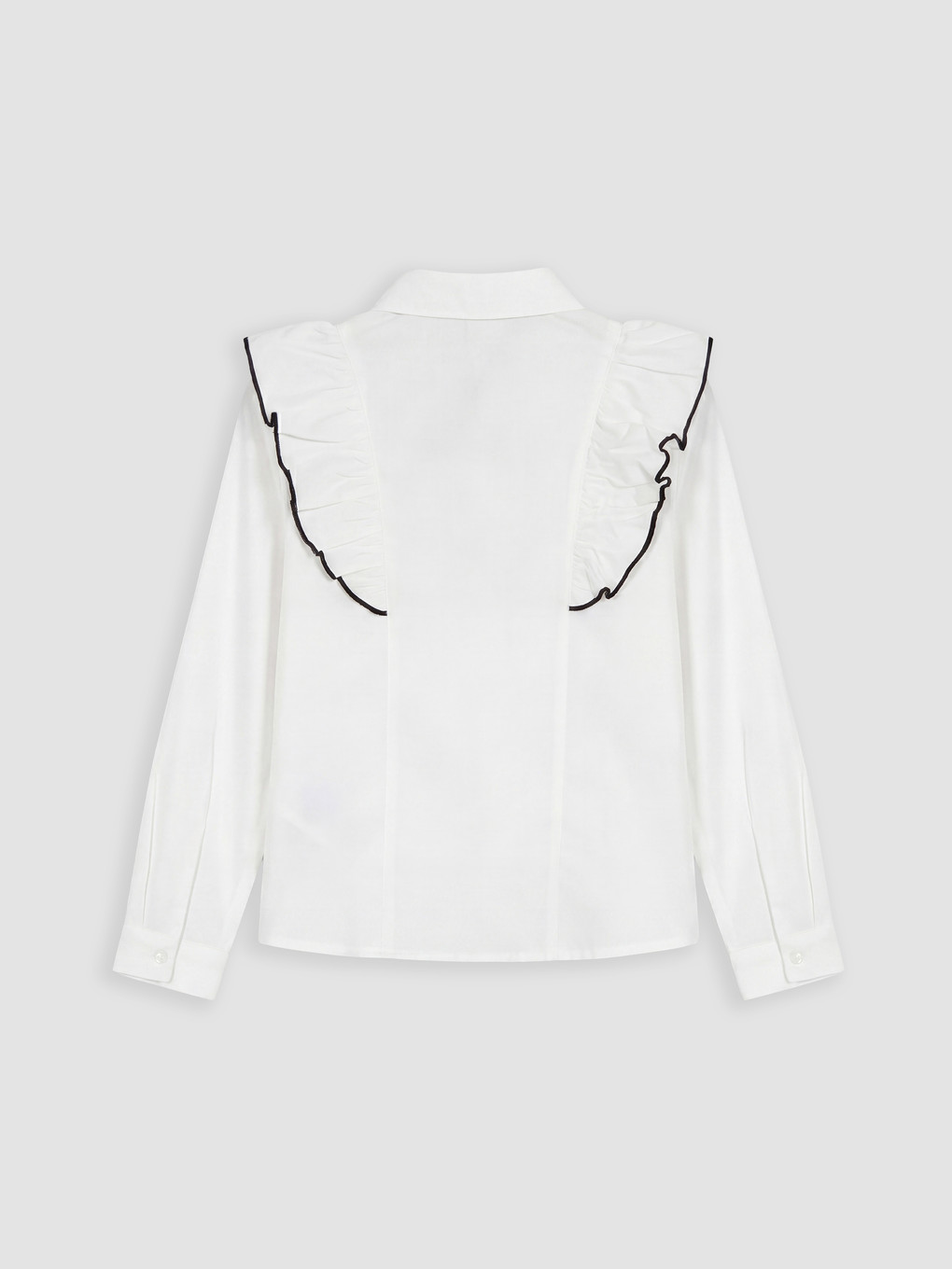 Ruffle And Bow Detailed Girls' Shirt-2