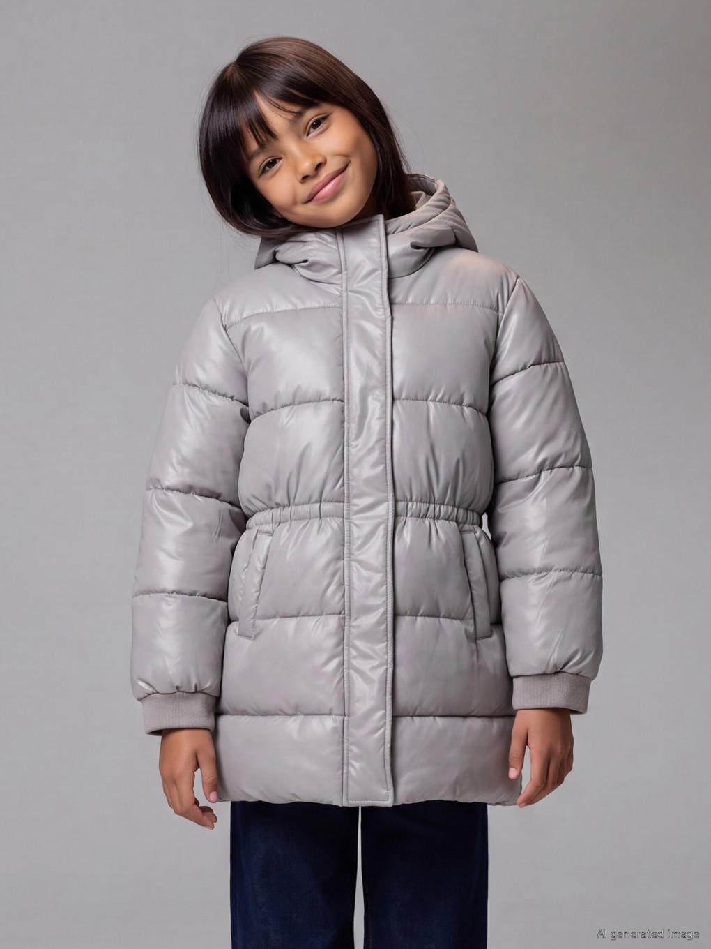 Water Repellent Girls' Puffer Coat