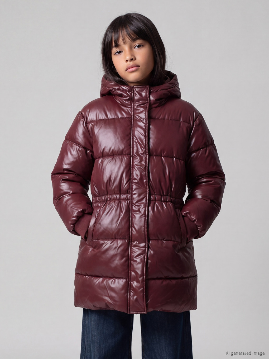  Water Repellent Girls' Puffer Coat