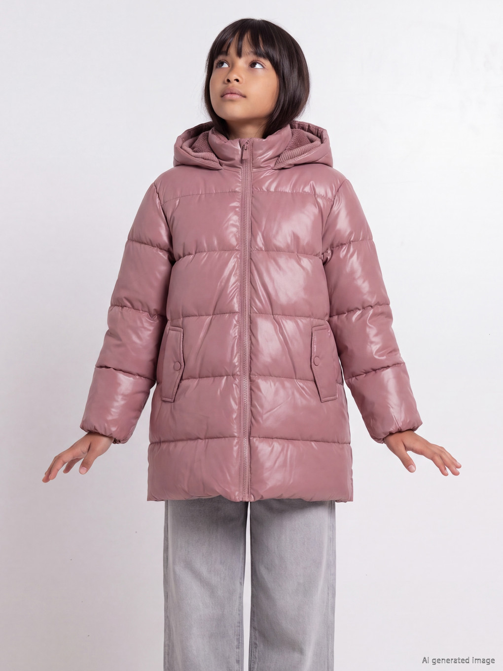  Water Repellent Girls' Puffer Coat