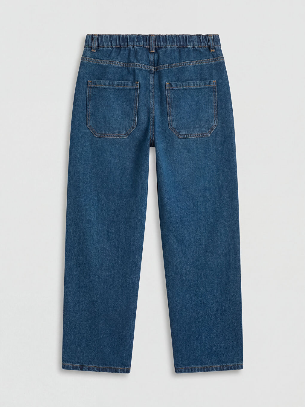 İndigo Baggy Fit Erkek Çocuk Jean Pantolon-1