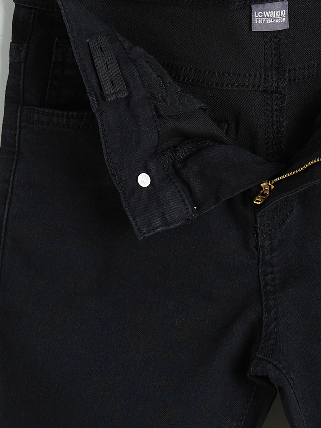 Siyah Süper Skinny Fit Erkek Çocuk Jean Pantolon-3