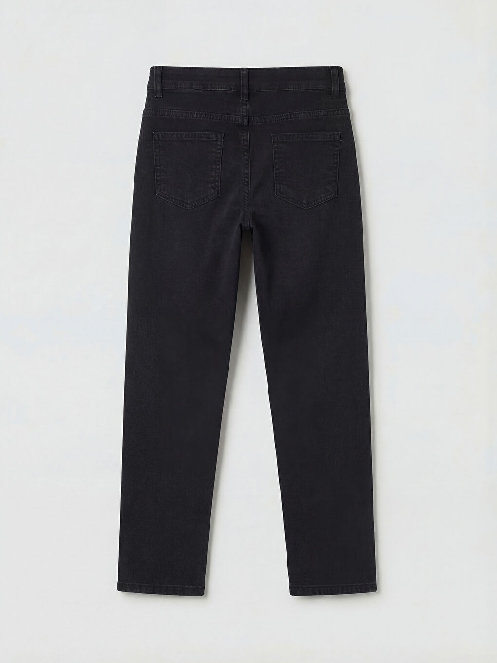 Siyah Slim Fit Erkek Çocuk Jean Pantolon-1