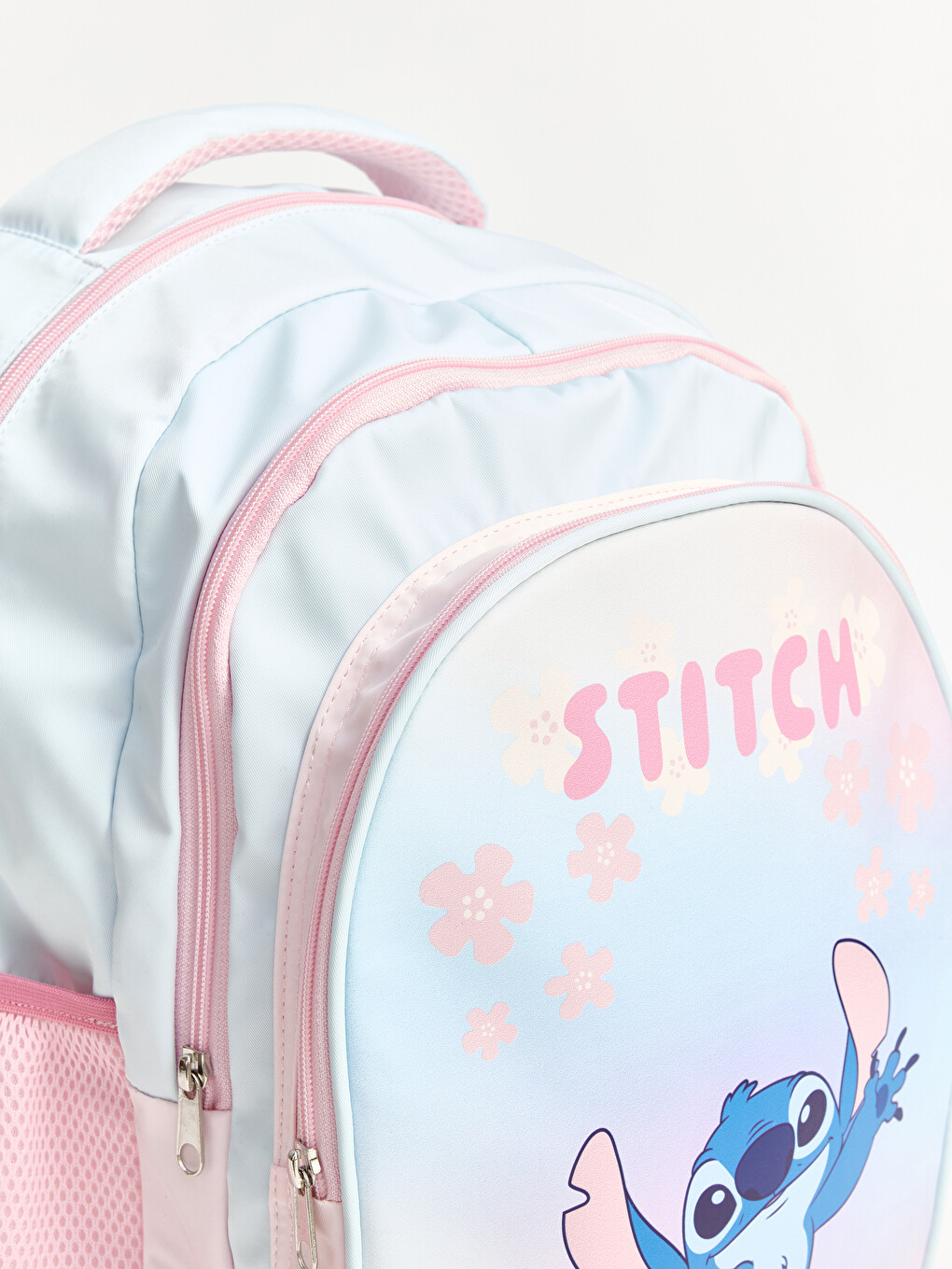Mavi Lilo Ve Stitch Baskılı Kız Çocuk Sırt Çantası-3