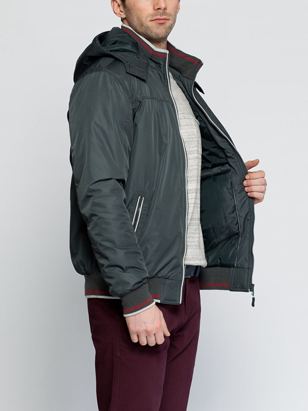 Koyu Yeşil Şişme Mont-1