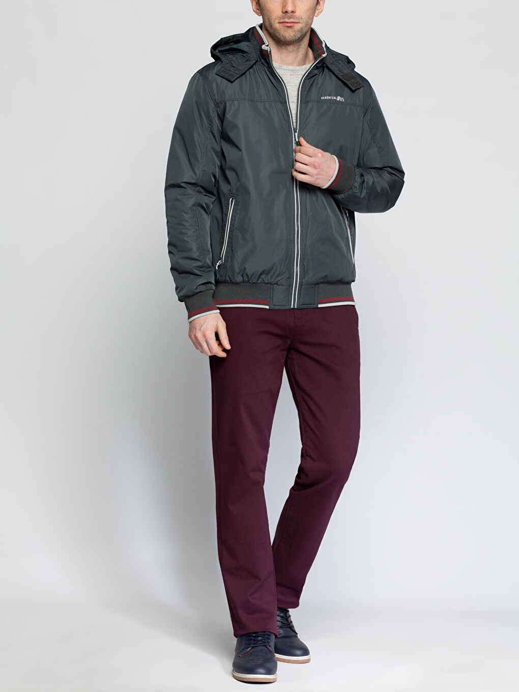 Koyu Yeşil Şişme Mont-3