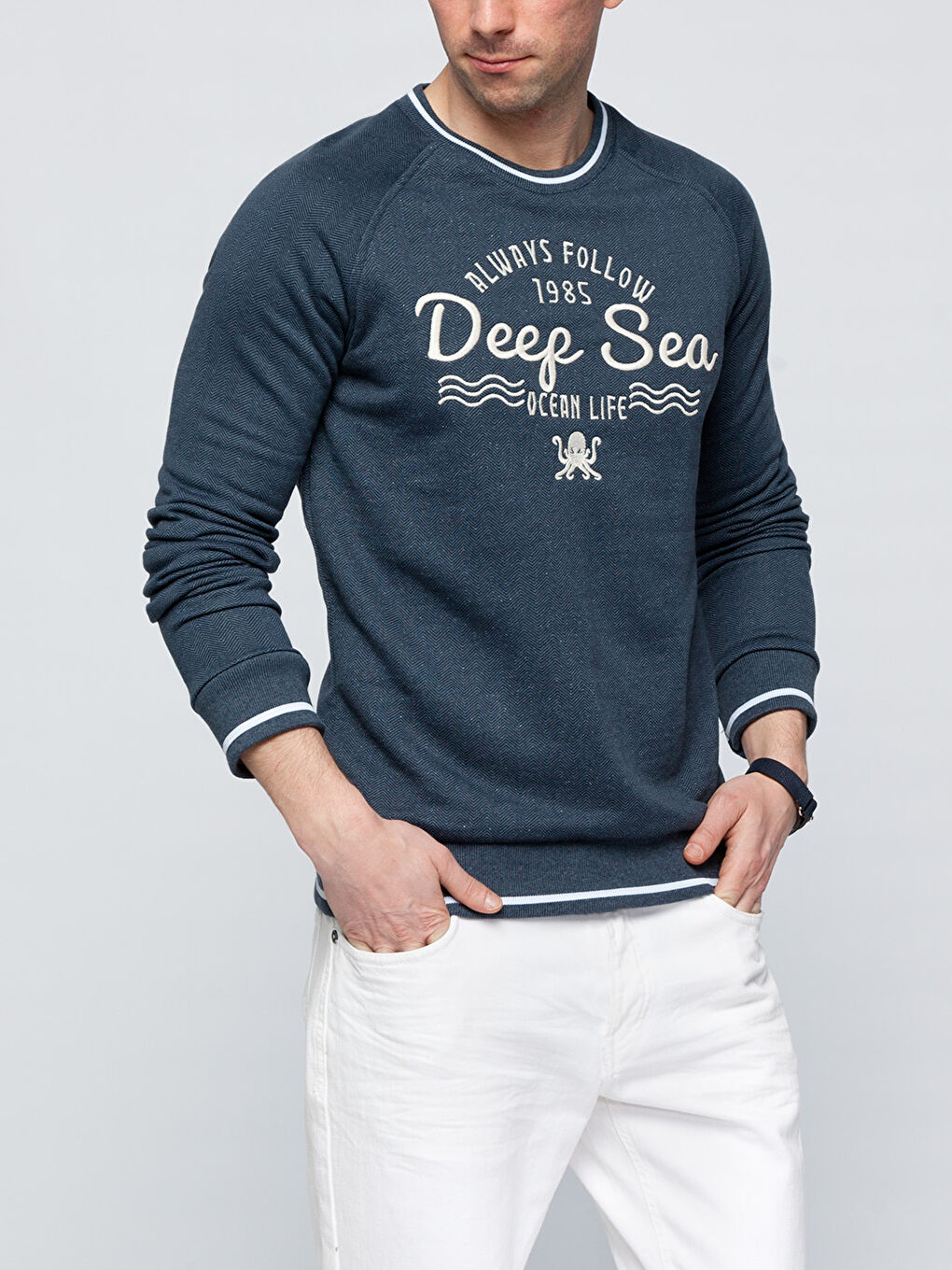 İndigo Melanj Sweatshirt