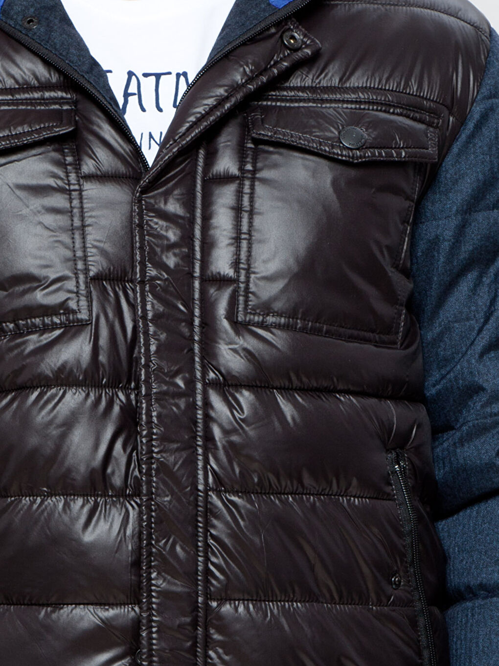 İndigo Kısa Dar Mont-4