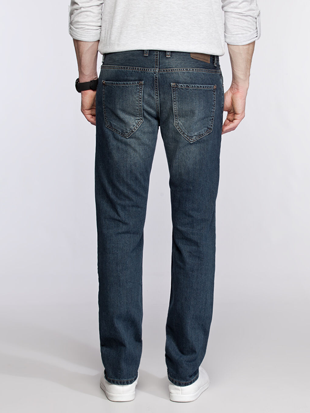İndigo Orta Tint Rodeo Jean Pantolon-1