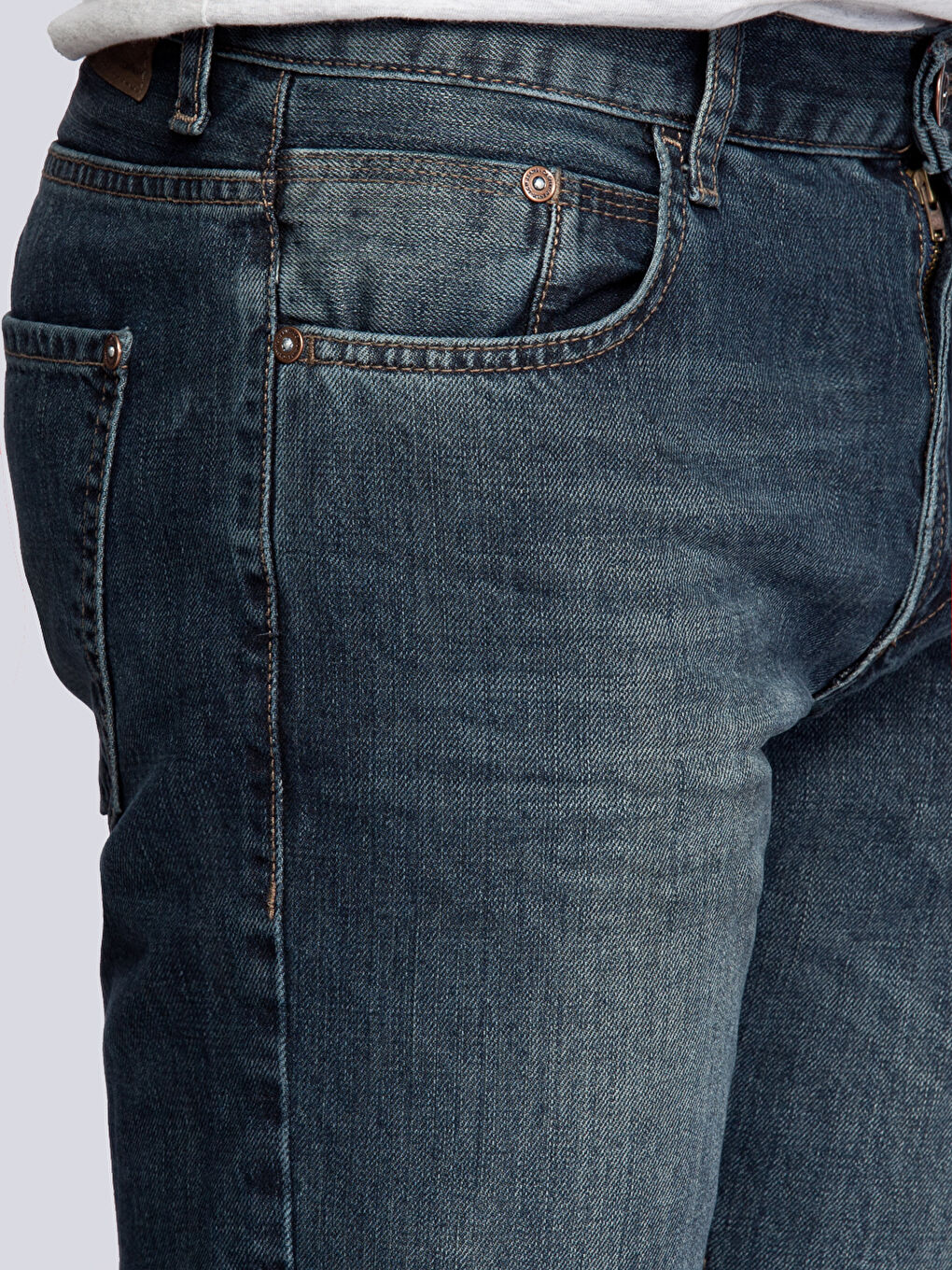 İndigo Orta Tint Rodeo Jean Pantolon-3