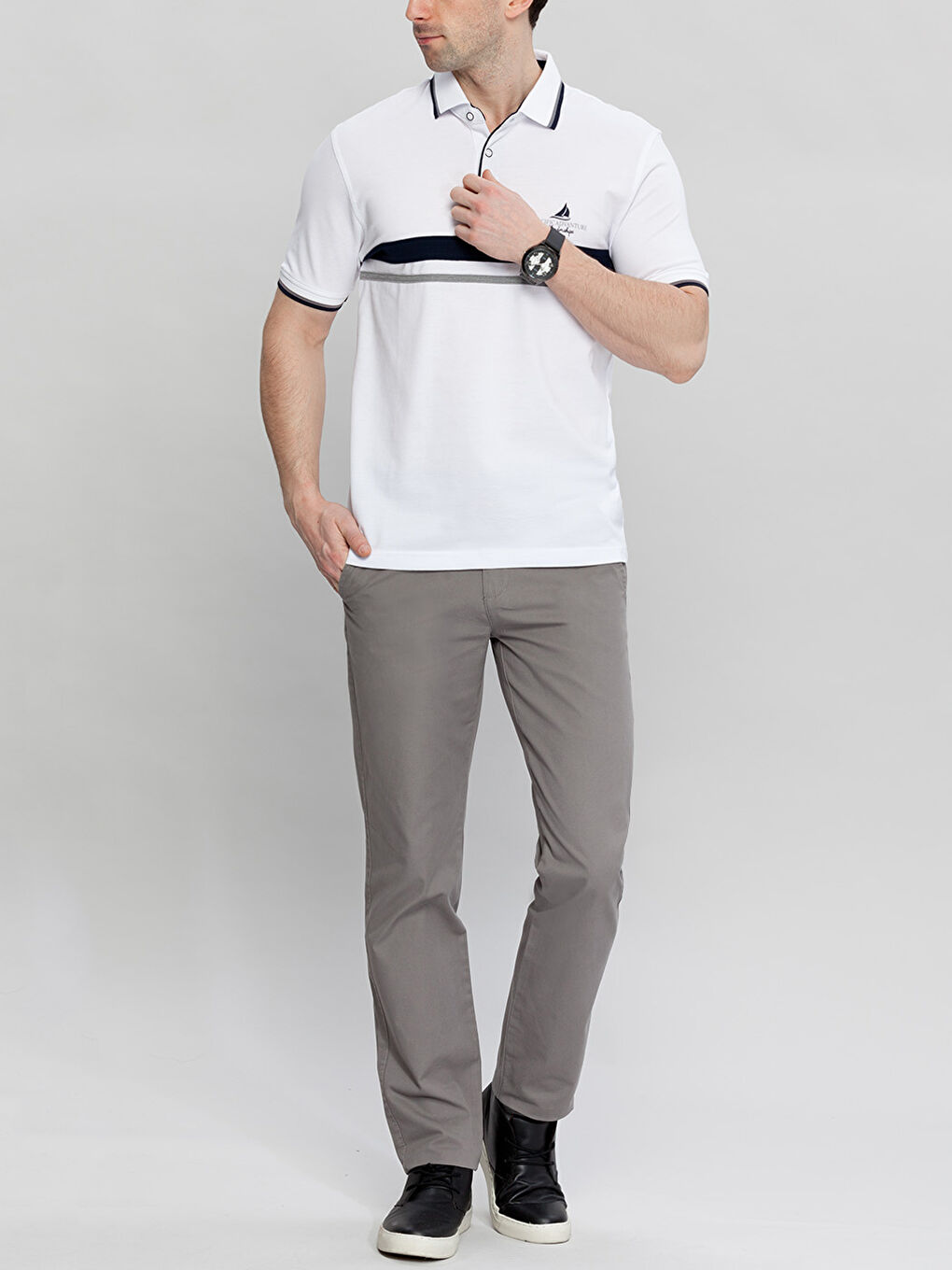 T-shirt BLANC Homme-2