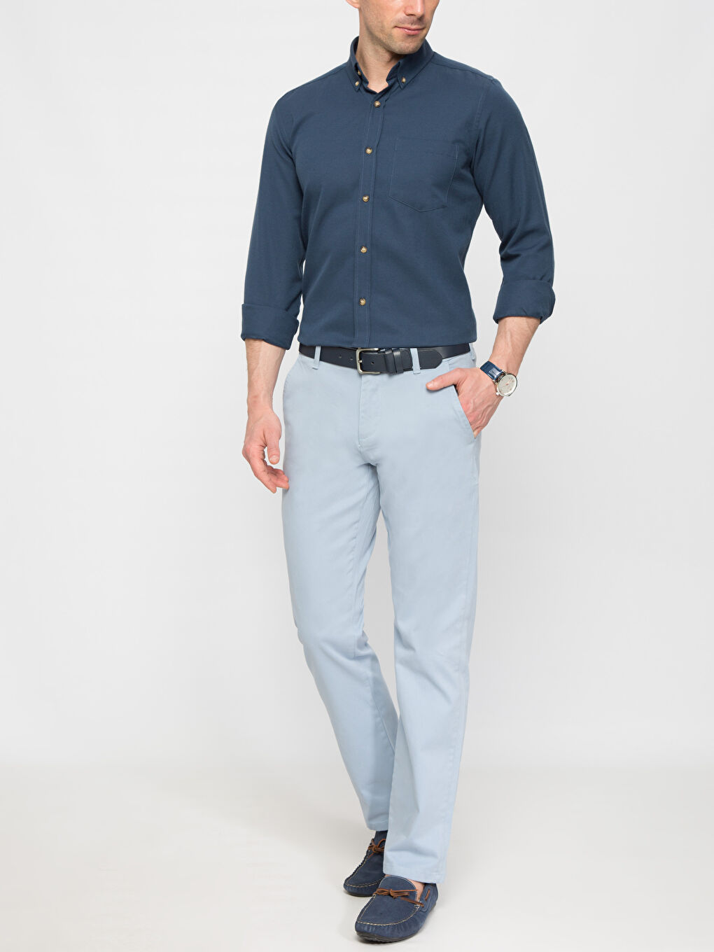 Duman Mavi Chino Pantolon-2