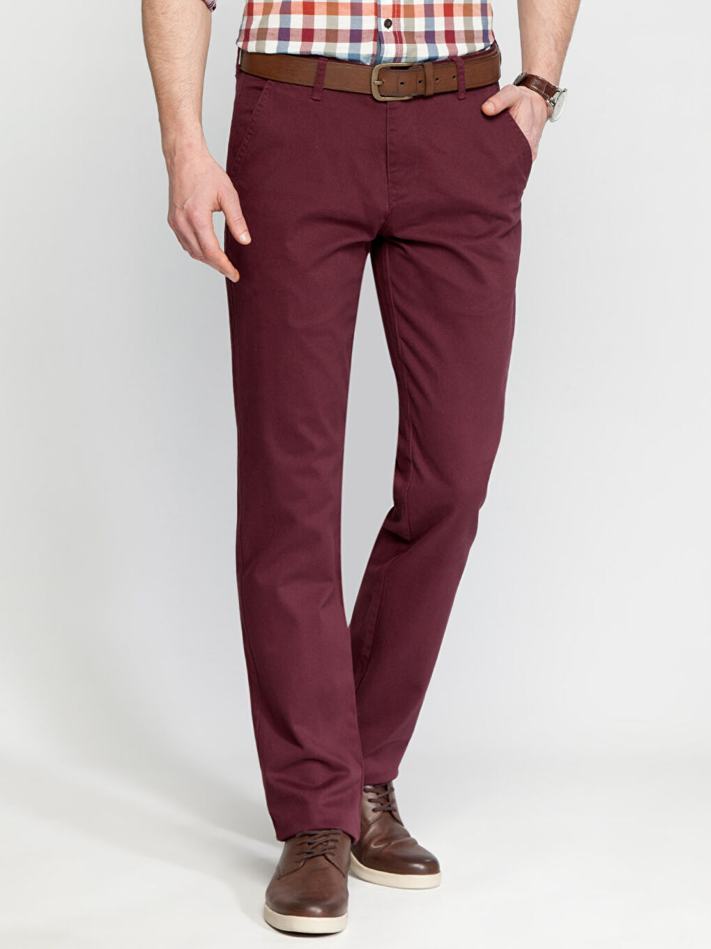 Mürdüm Chino Pantolon