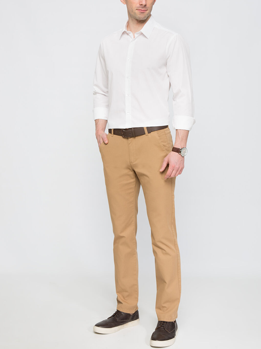 Bej Deve Tüyü Chino Pantolon-2